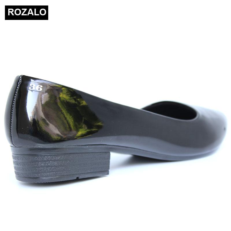 Giày búp bê nữ da bóng Rozalo R5602