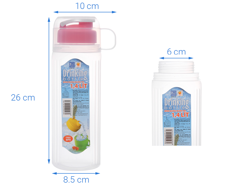 [HCM]Bình Nước Siêu Sạch Có Ca Nắp Văn Tiện Lợi