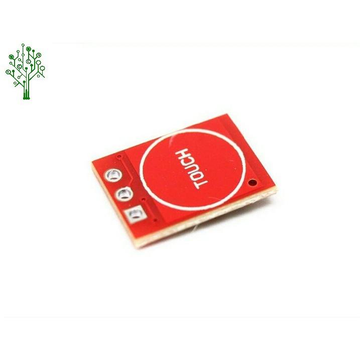 Module nút cảm biến chạm TTP223 đỏ - Touch sensor cảm ứng điện dung