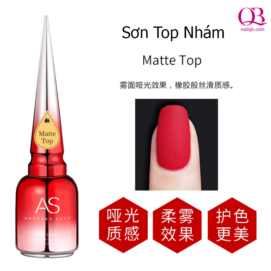 [HCM]Sơn gel AS sơn nhám lì (top nhám)