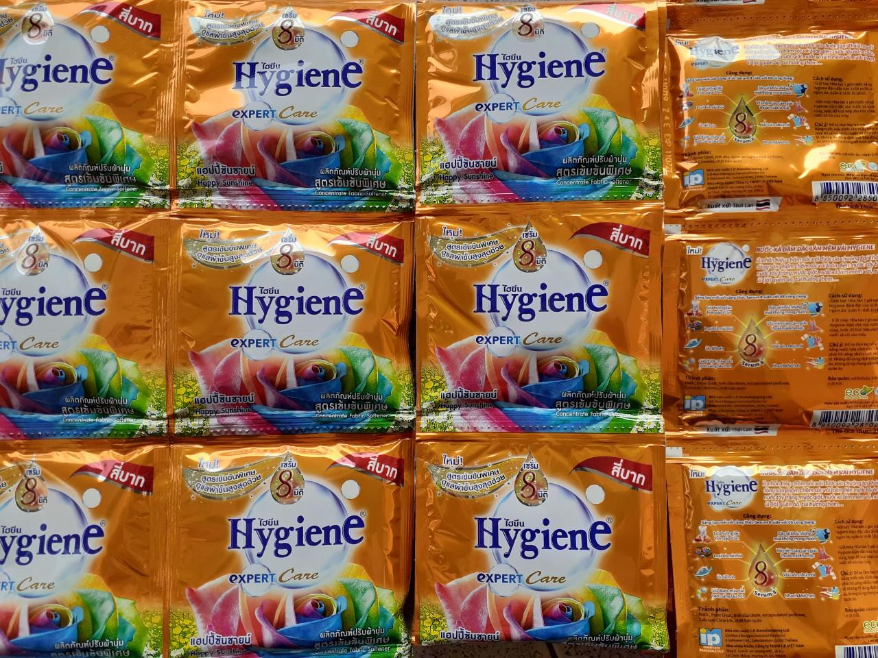 [HCM] Combo 10 dây (120 gói) nước xả Hygiene Thái Lan-Dây 12 gói x 20ml Màu Vàng