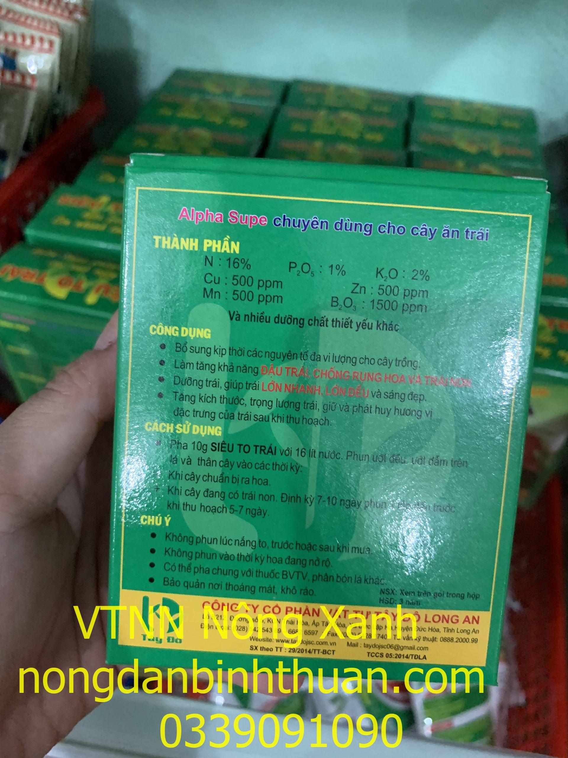 phân bón lá siêu to trái (GÓI LỚN 20GR)