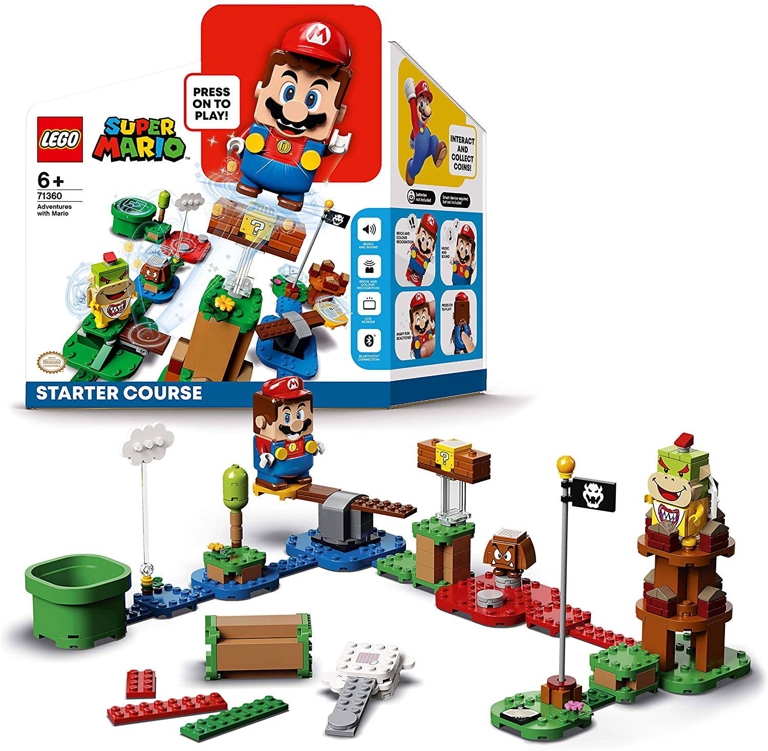 [HAPPY BRICKS] LEGO  SUPER MARIO - 71360 - NHỮNG CUỘC PHIÊU LƯU VỚI MARIO BỘ KHỞI ĐẦU - ADVENTURES WITH MARIO STARTER COURSE