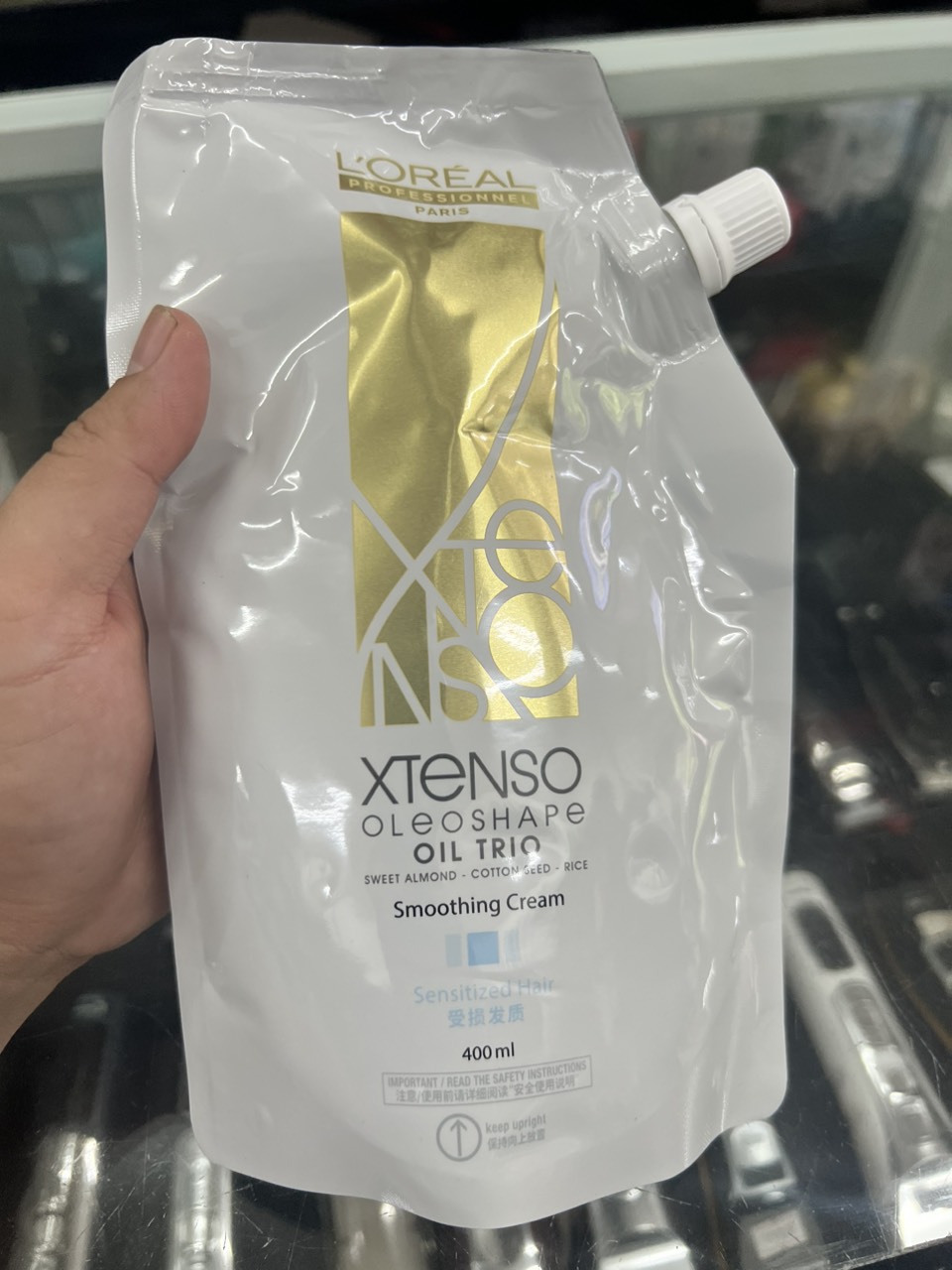 Thuốc Uốn Ép Đa Năng Loreal Xtenso Oleoshape Oil Trio 400ml