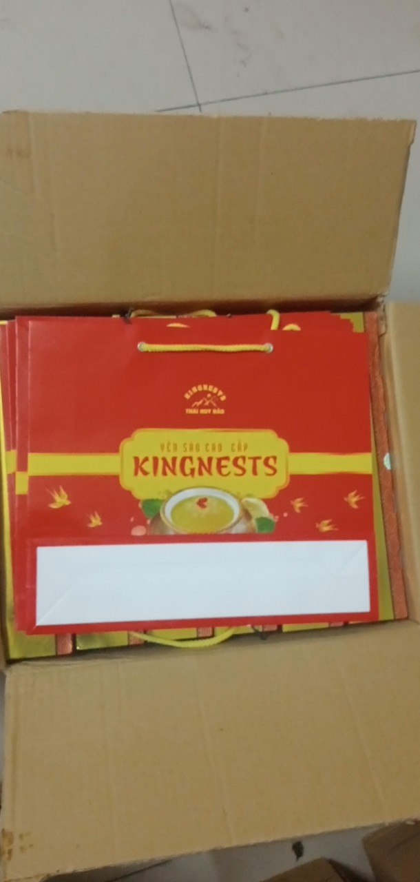 Combo 10 Túi giấy đựng hộp yến (đựng vừa hộp to để biếu tặng)