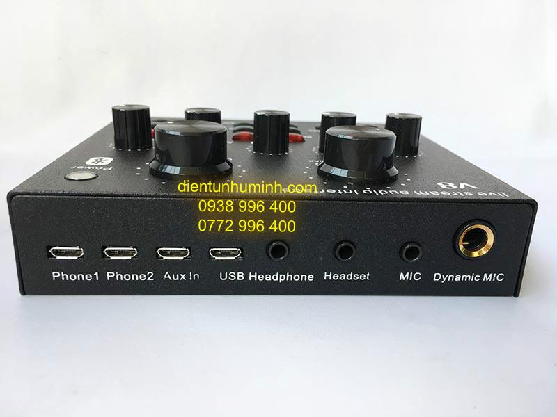Sound card V8 Bluetooth chuyên live stream thế hệ mới