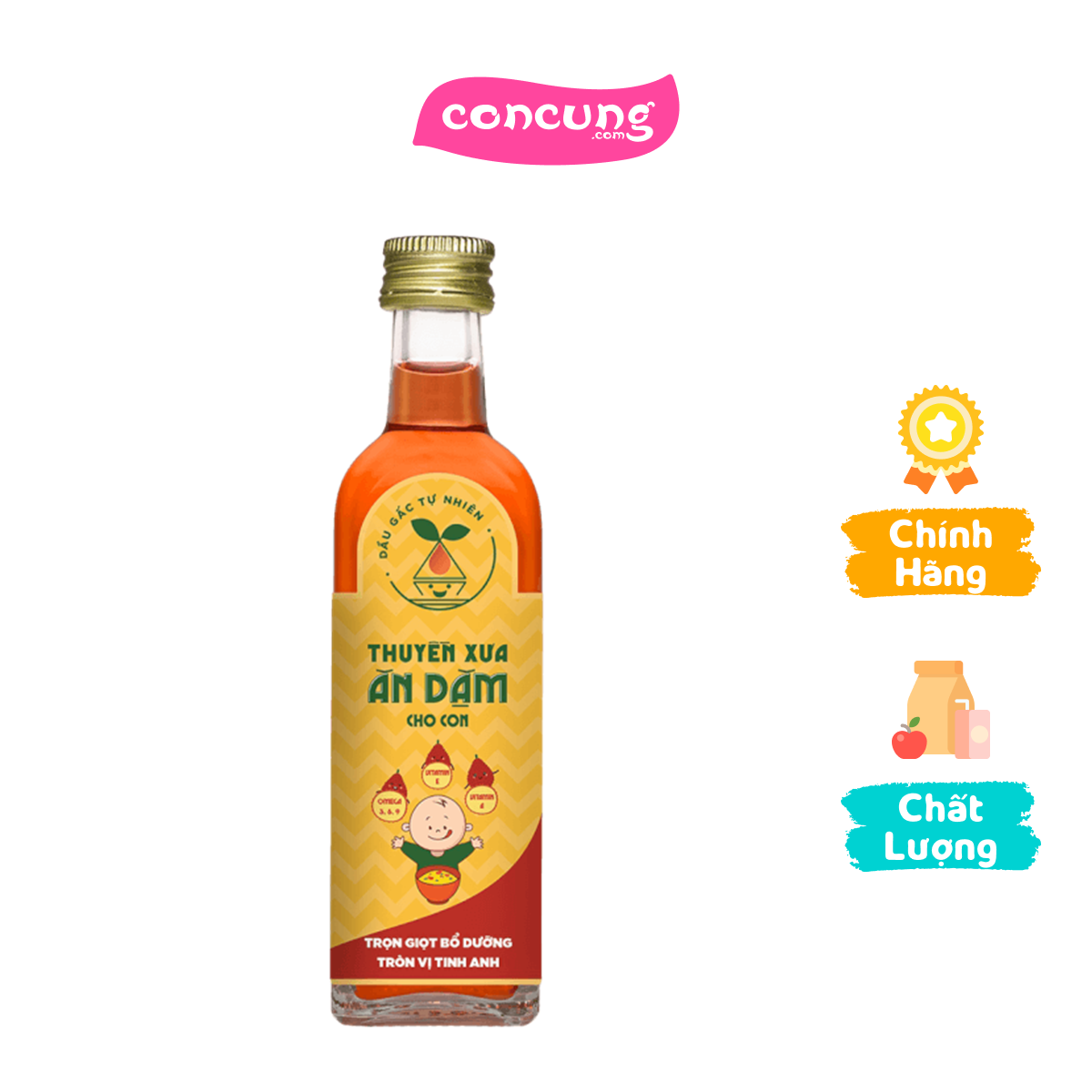 Dầu gấc tự nhiên thuyền xưa ăn dặm cho con 65ml