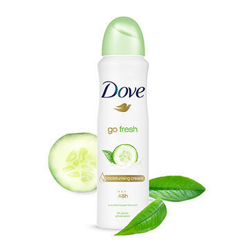 Xịt khử mùi Dove Go Fresh hương Dưa leo chai 150ml