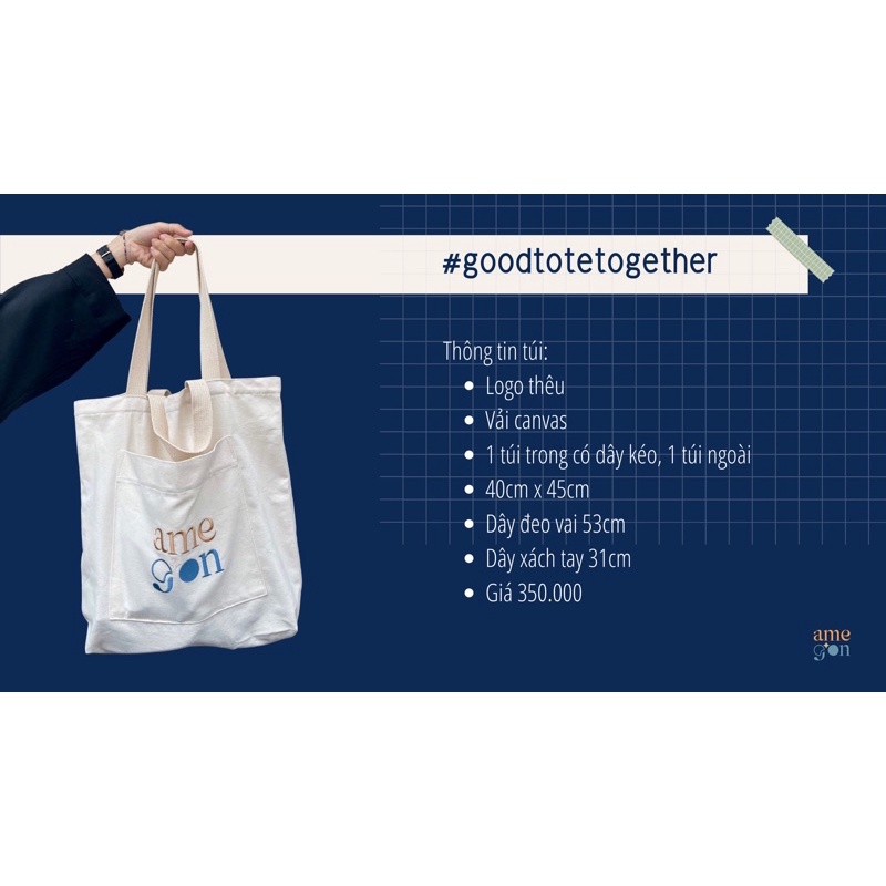Túi vải AMEGON TOTE BAG