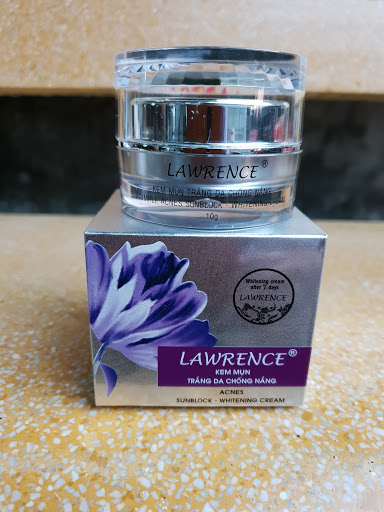 kem lawrence mụn trắng da chống nắng 10g