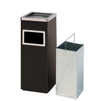 Thùng rác gạt tàn hình vuông Inox