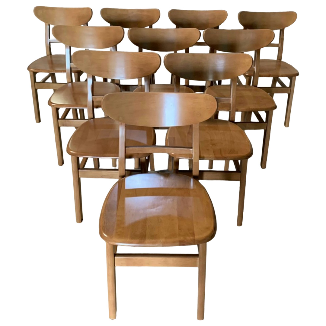 [Freeship] Ghế ăn mặt nệm IBIE Cacao gỗ cao su, tùy chọn màu sắc, phong cách hiện đại, hàng loại 1 sơn PU 3 lớp chuẩn xuất khẩu Nhật/Hàn