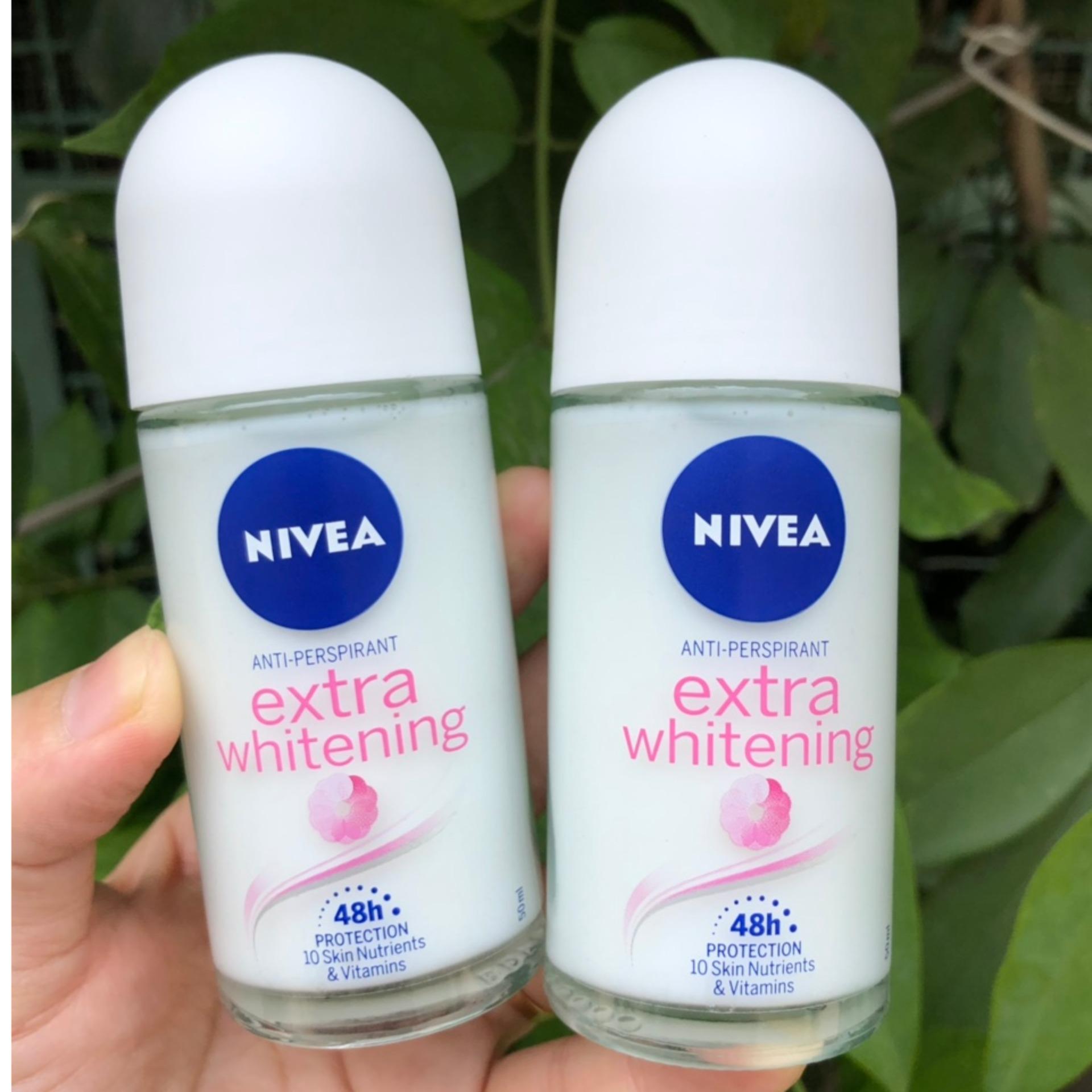 ComBo 2 Lăn Khử Mùi Trắng Da Nivea Extra Whitening 50ml x 2