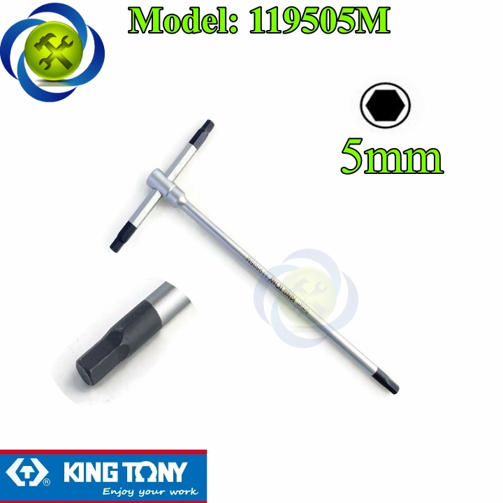Lục giác t 5mm cán trượt kingtony 119505m dài 90mm x 180mm