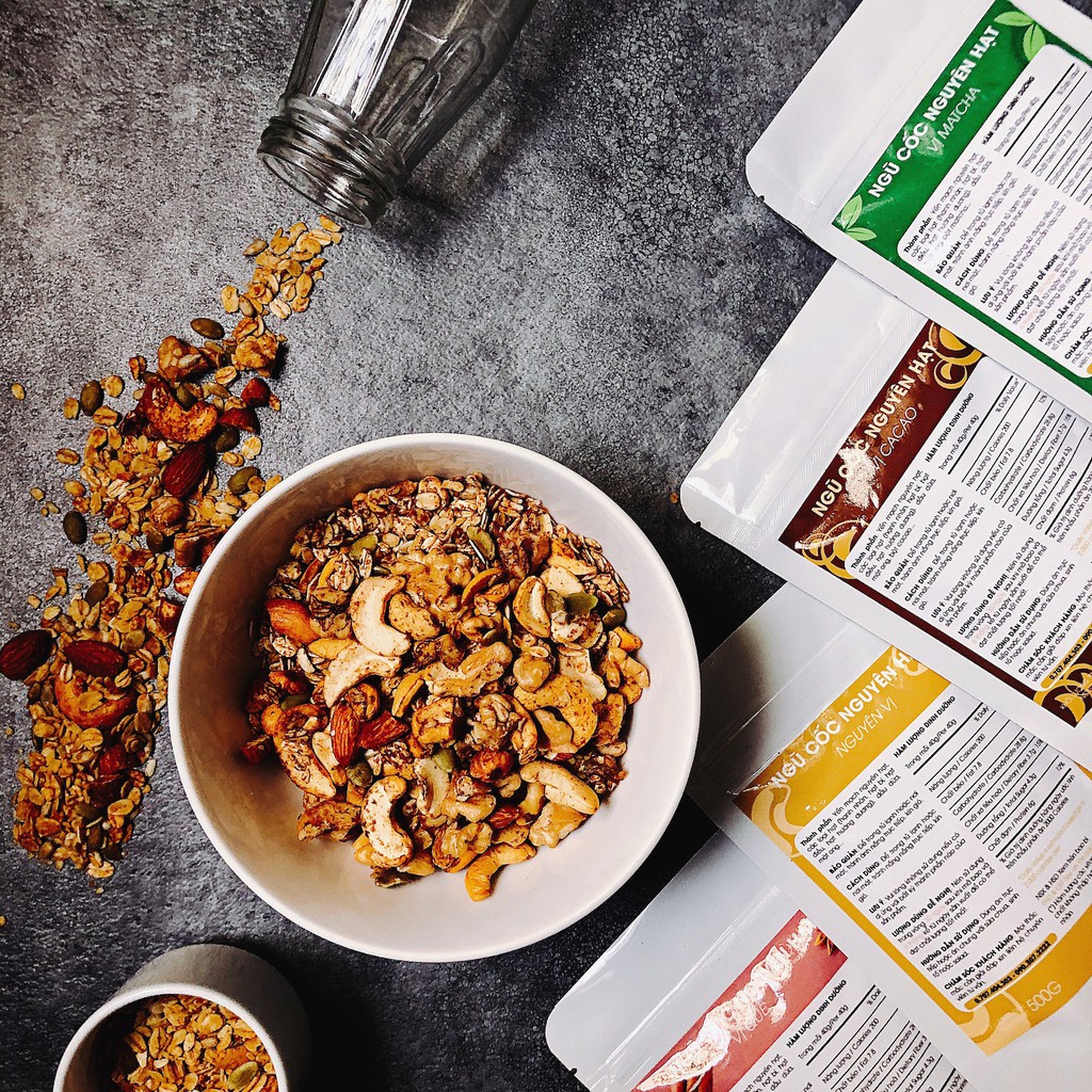 Ngũ cốc granola giảm cân 100- tự nhiên
