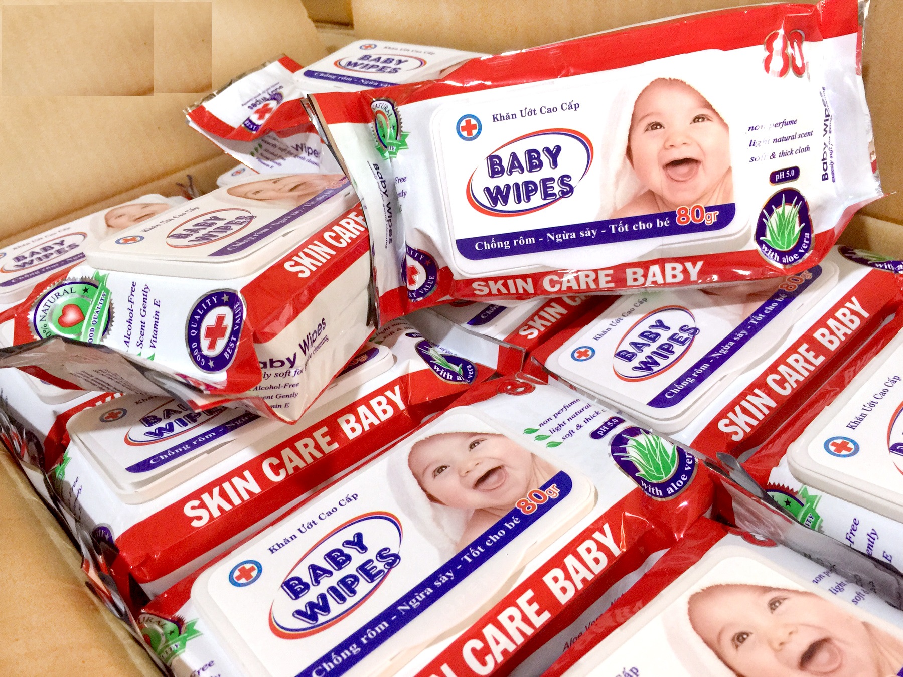 [HCM]Khăn ướt Baby bịch 80 tờ
