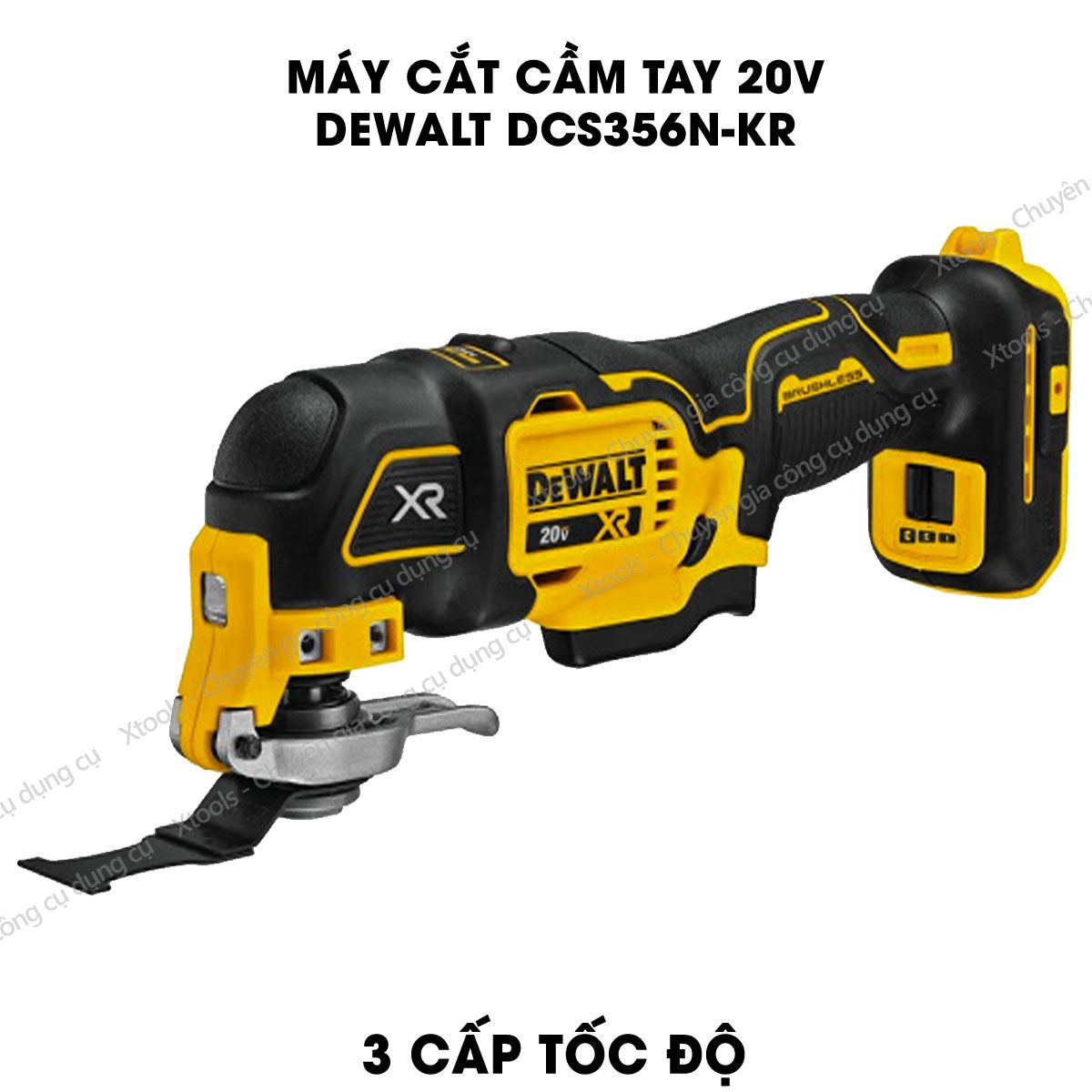 Detek 20V handheld oscillating cutter with blade accessory kit. Detek cutting machine, equipped with LED work light, rubber material