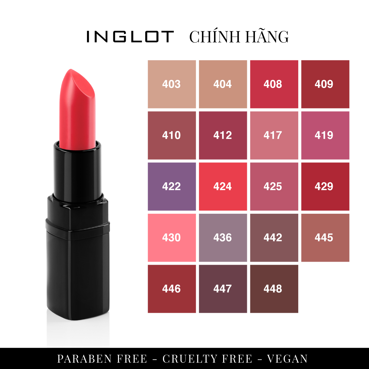 Son thỏi dạng lì Lipstick Matte (4.5g) INGLOT