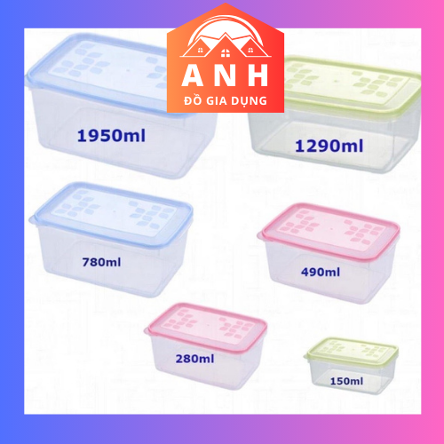 Duy Tân Gia Dụng Hộp đựng thực phẩm Duy Tân cao cấp , Hộp nhựa Bầu Duy Tân Nhiều Size