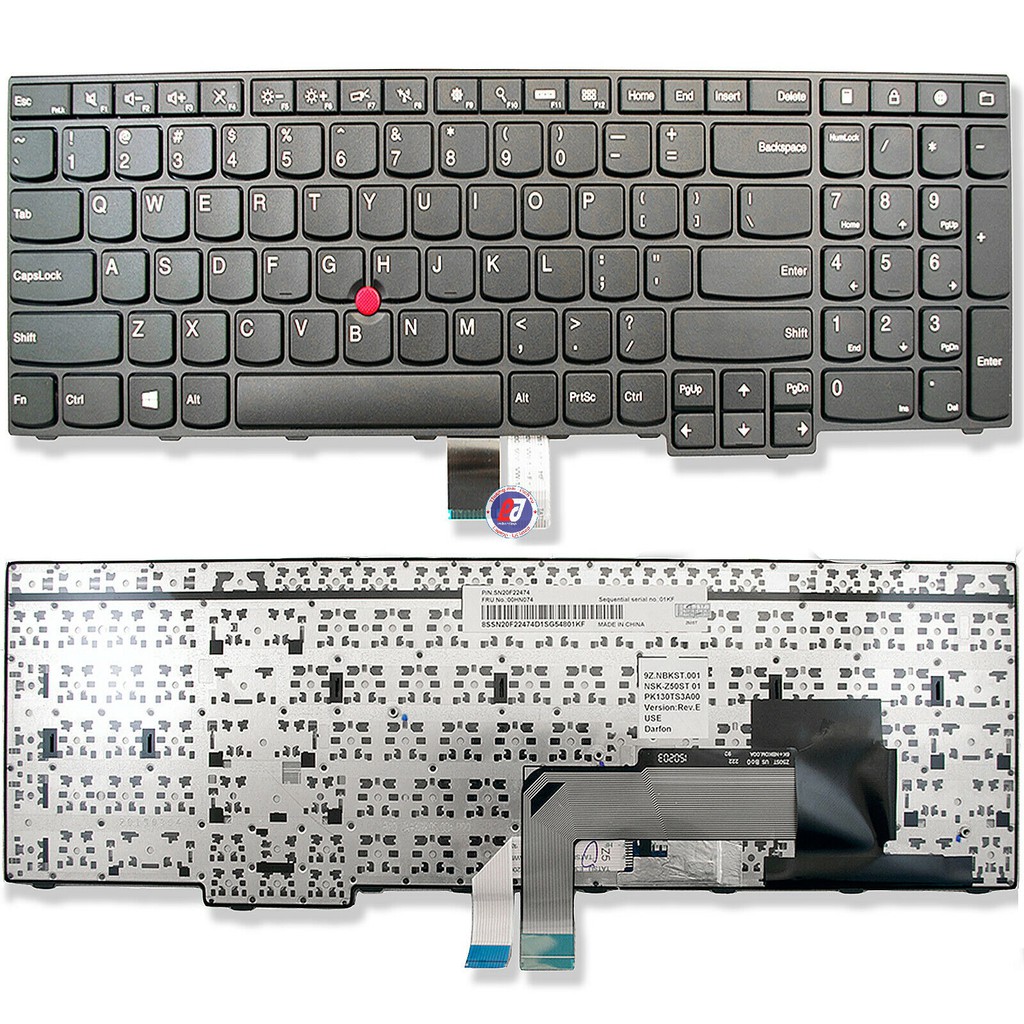 Bàn phím laptop lenovo thinkpad e550 e555 e560 e565 e560 - bảo hành 6 tháng