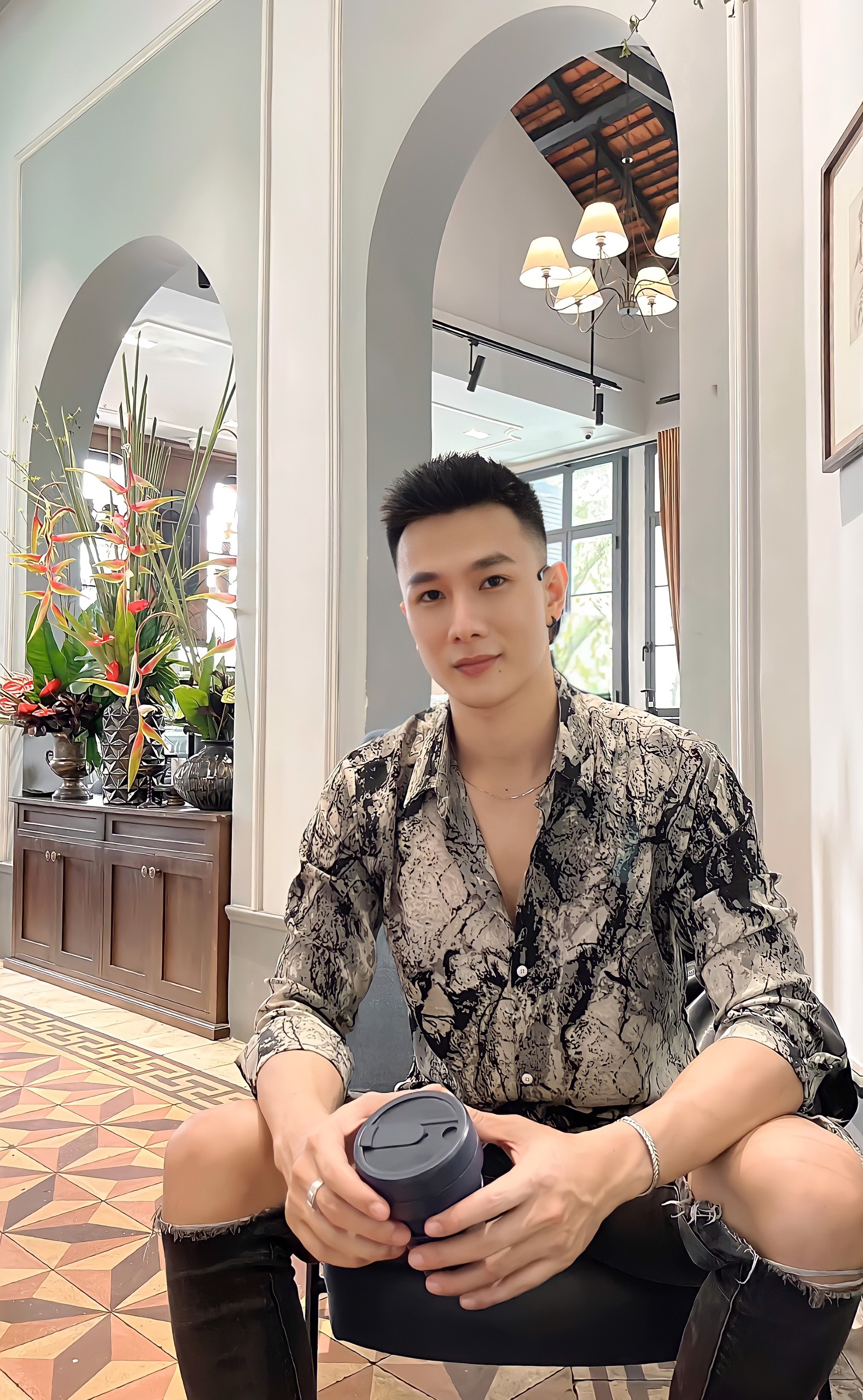 Áo sơ mi nam hàn quốc vải lụa cao cấp S11