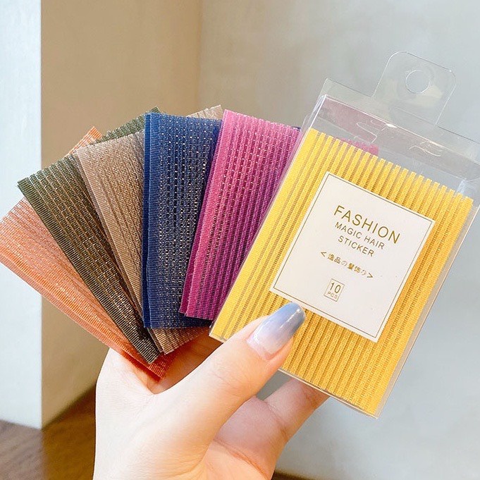 (HCM)Hộp 10 miếng dán cố định tóc mái Color Summer