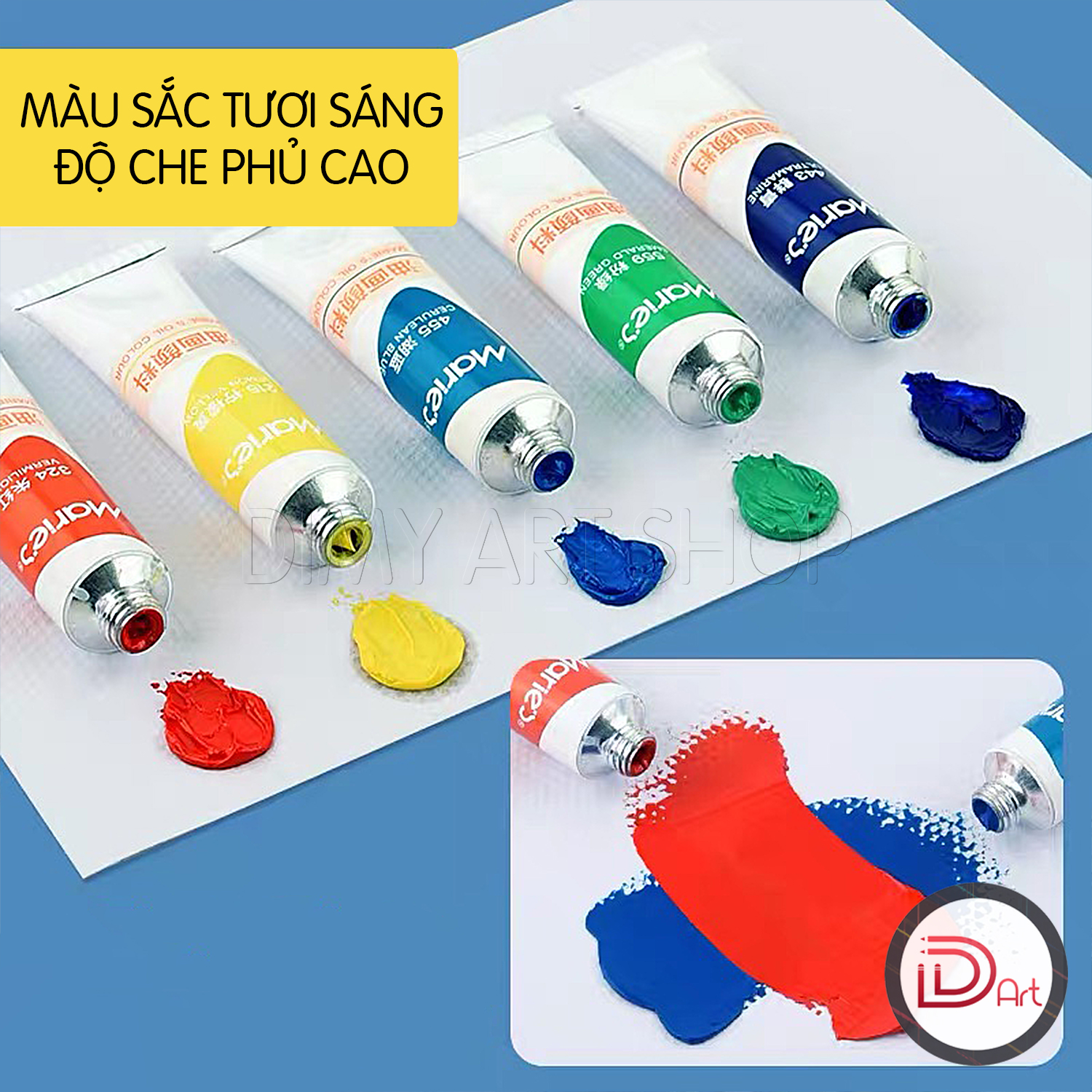 BỘ MÀU VẼ SƠN DẦU 12/18/24 MÀU