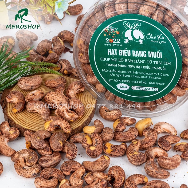 500GRAM HẠT ĐIỀU RANG MUỐI NGUYÊN LỤA SHOP MẸ RÔ