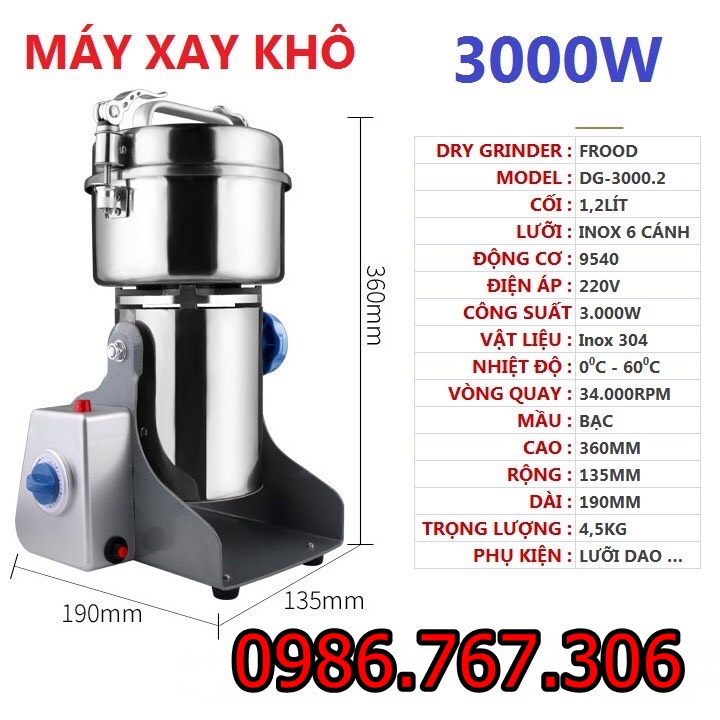 Máy xay khô seka Z10 - 3000W ( tặng phụ kiện)