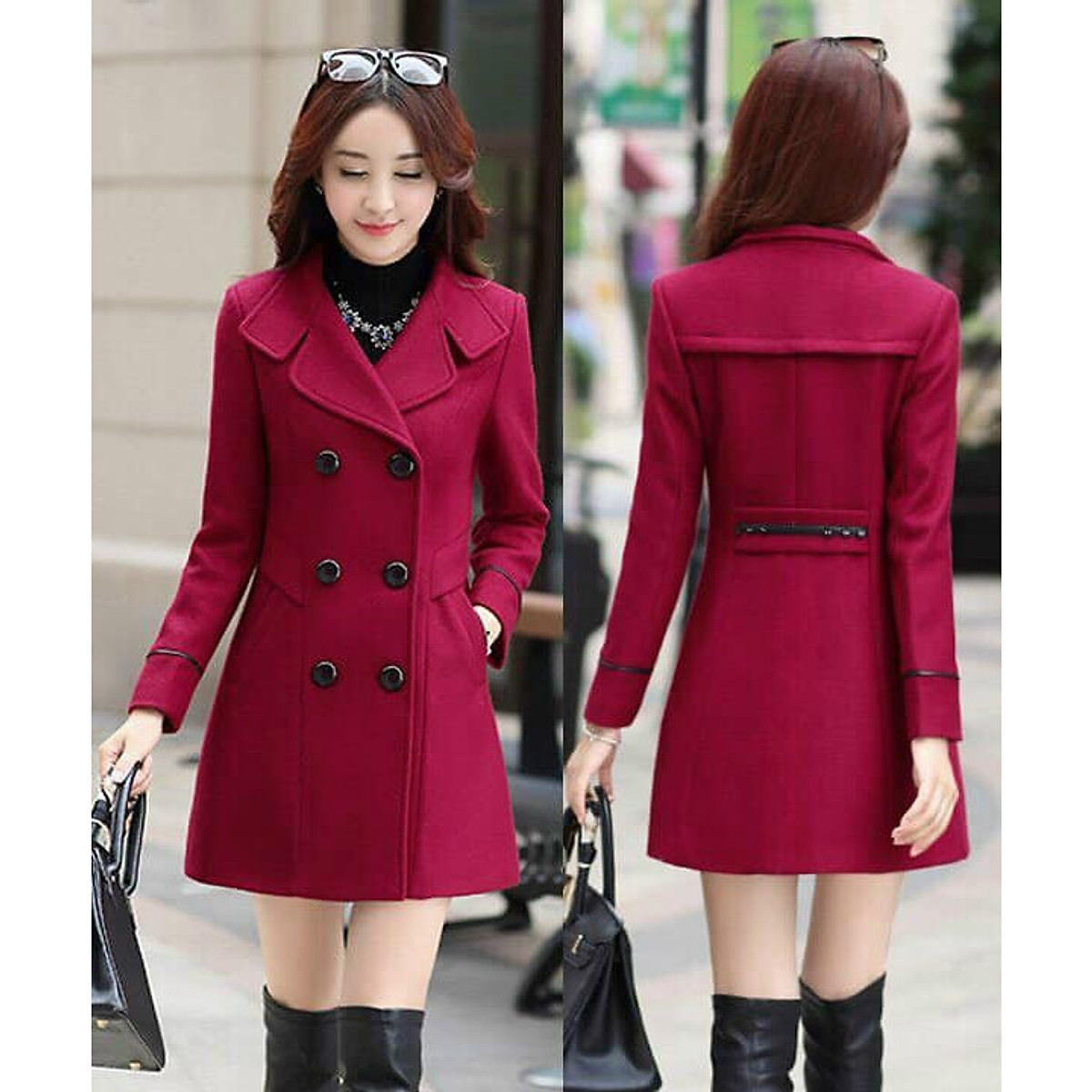ÁO KHOÁC DẠ CỔ VEST CAO CẤP