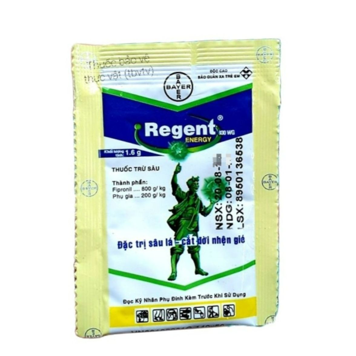 (Combo 100 gói)💖 Thuốc trừ sâu Regent 1,6g 800WG 💎Hàng hết date - Đặc trừ bọ trĩ , kiến , gián , đuông dừa , bọ ve chó , sâu cuốn lá , sâu tơ