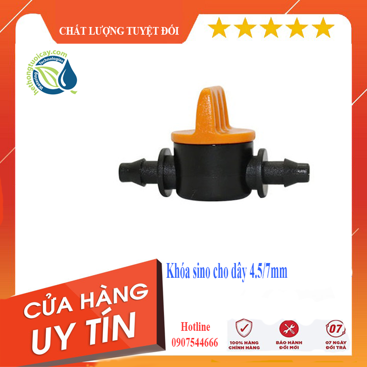 Van khoá ống mềm 6mm tưới cây