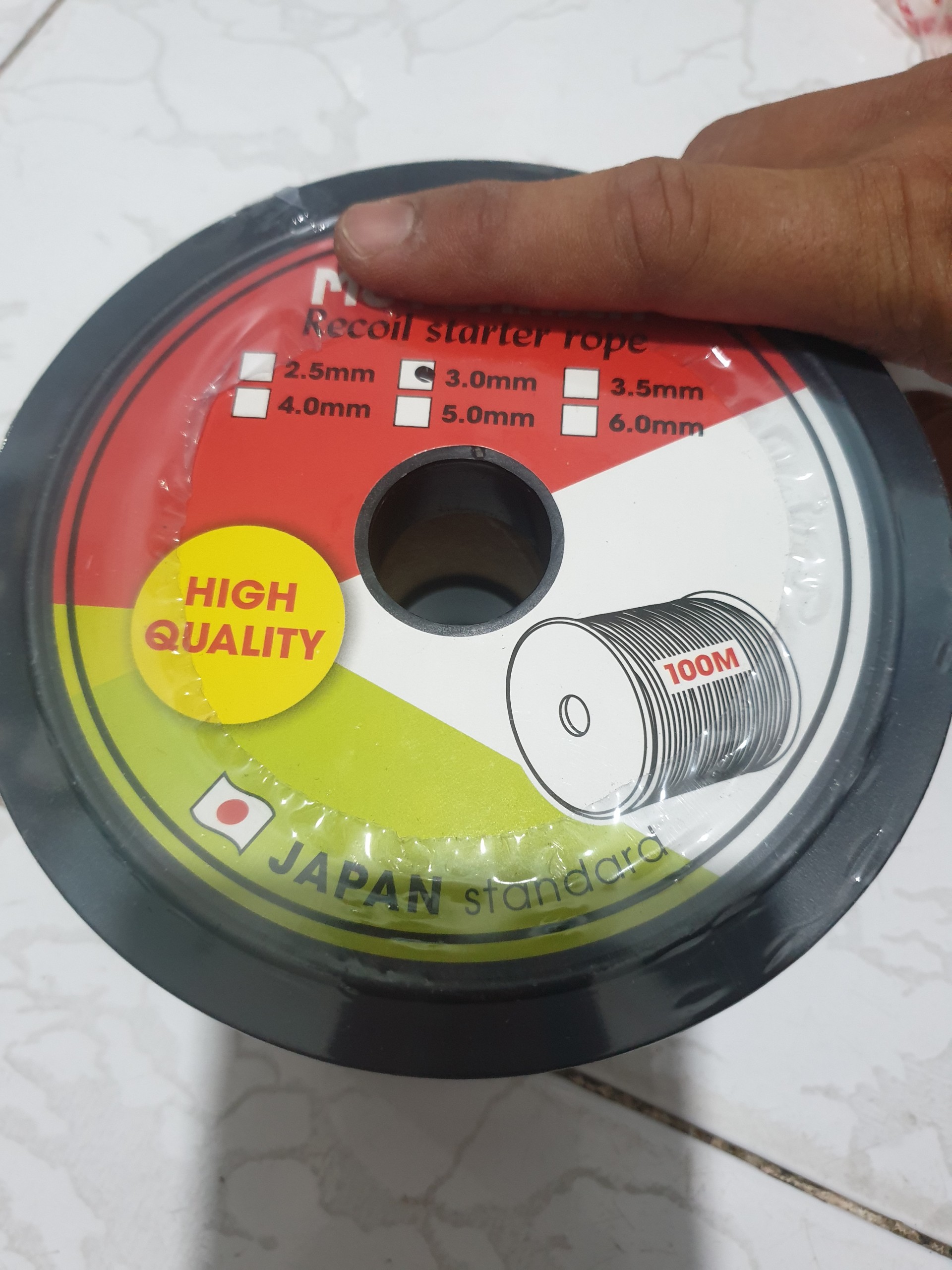 DÂY GIẬT MÁY CẮT CỎ/MÁY CƯA XÍCH. 3LY. CUỘN 100M