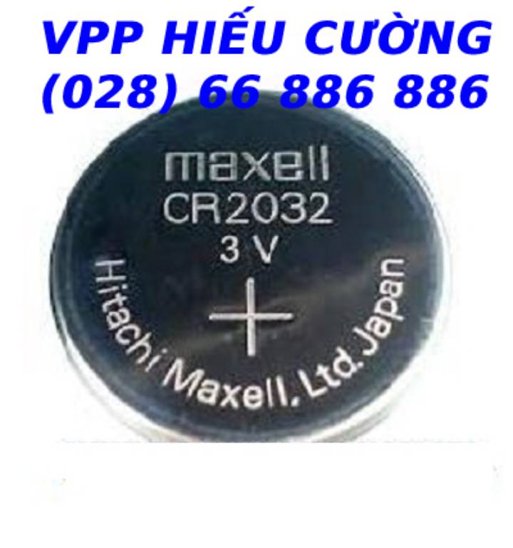 Pin nút CR 2032 (5 viên/ vỉ ), Maxell ( chính hãng ). DO VPP HIẾU CƯỜNG CUNG CẤP