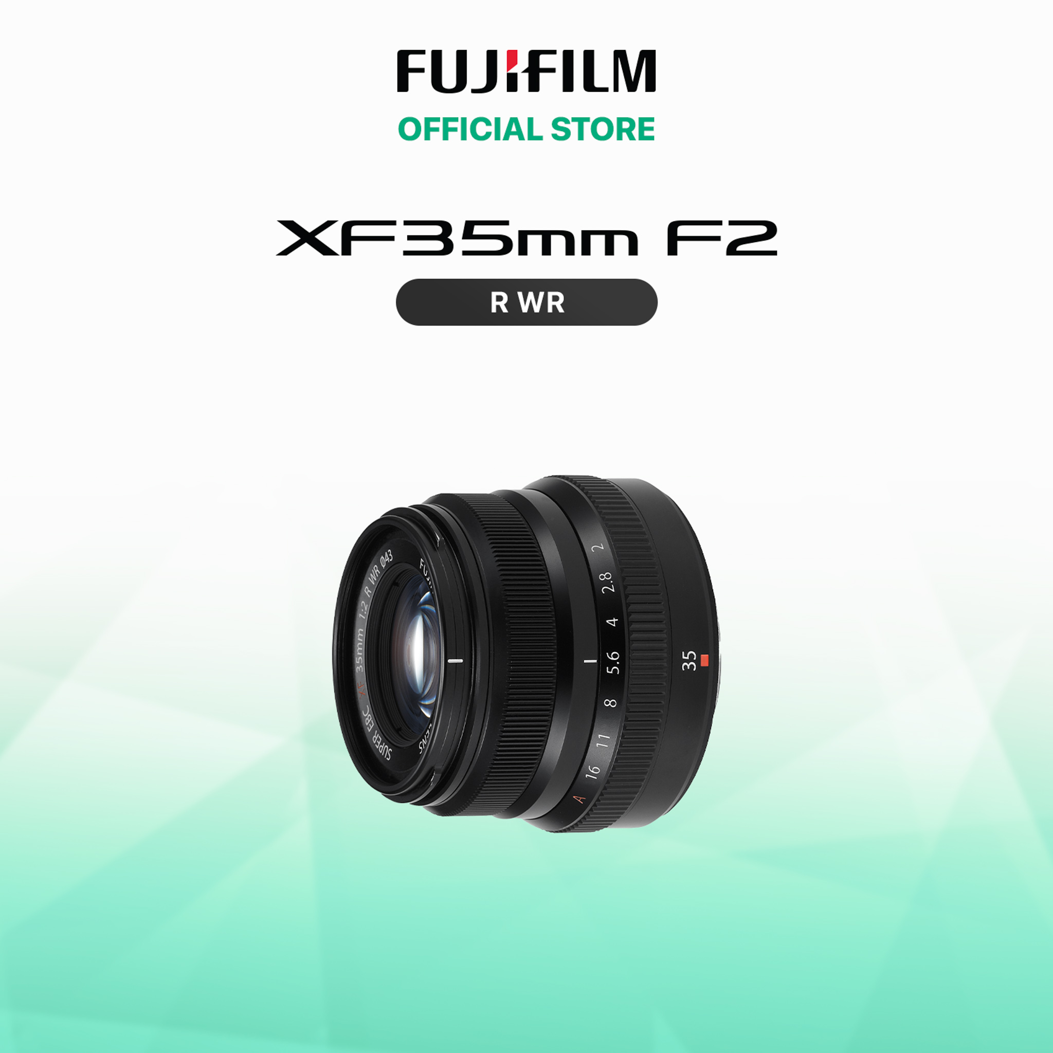 [Trả góp 0%]Ống kính Fujinon XF35mmF2 R WR (đen/bạc)