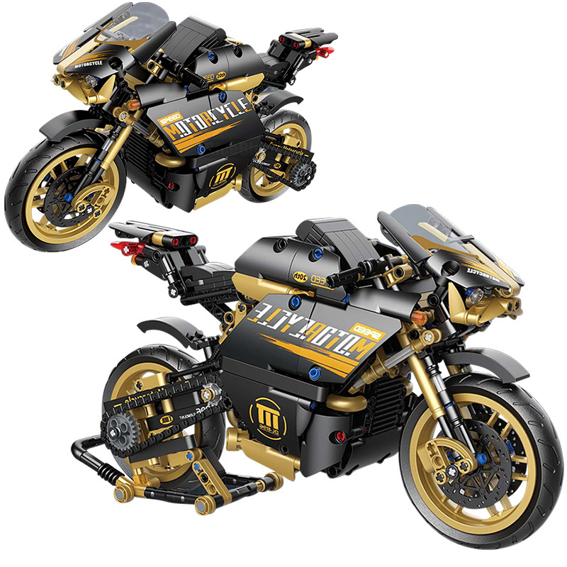 Đồ chơi lắp ráp mô hinh TECHNIC decoo; 33011 Mecfactor speed motorcycle siêu xe đua
