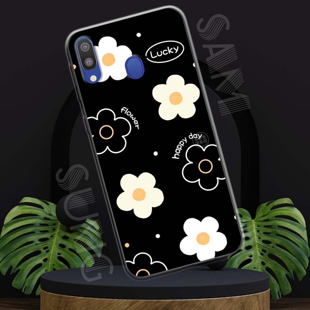 Ốp lưng samsung m20 mẫu bst hoa lá cành tpu