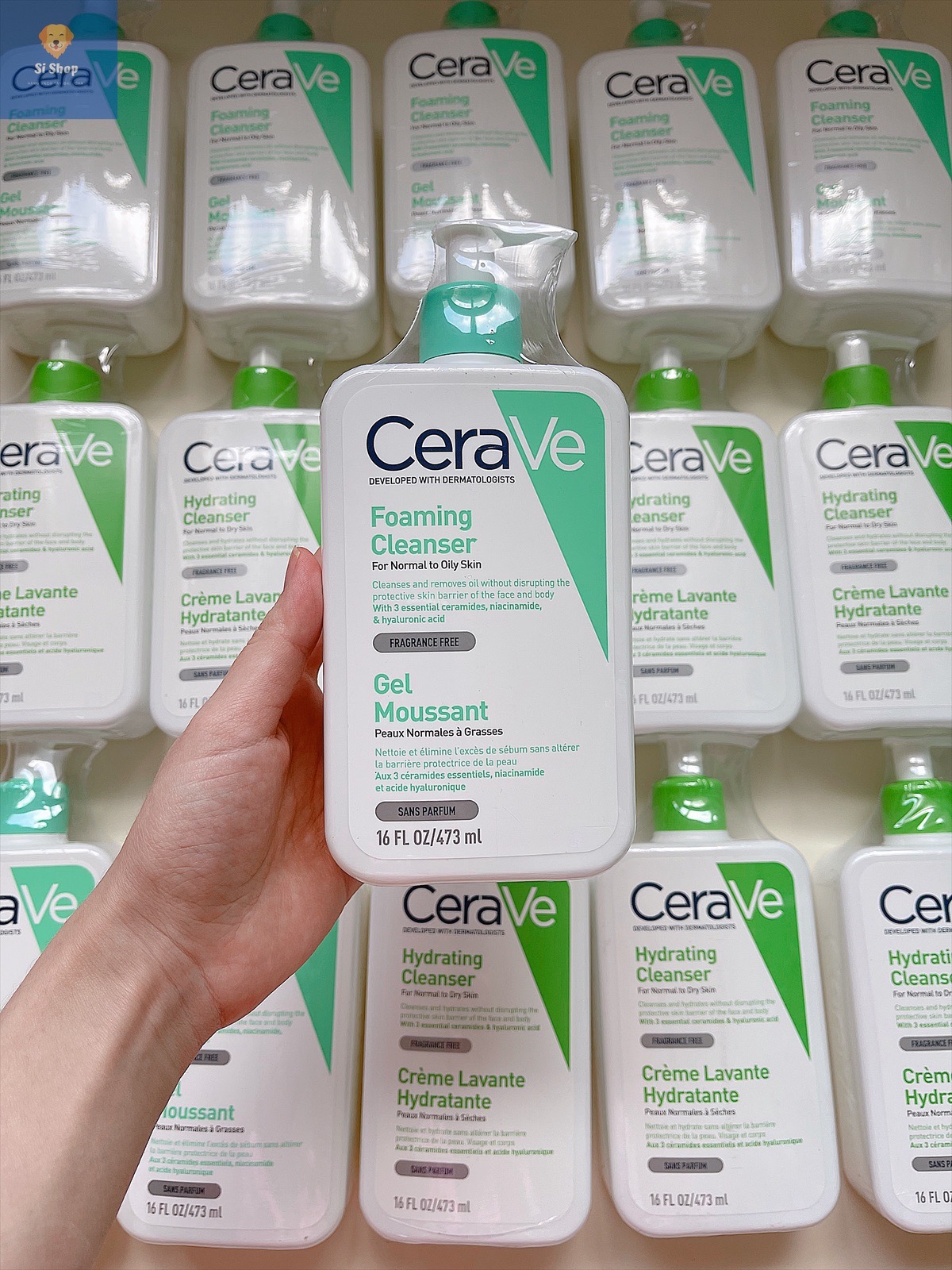 Sữa rửa mặt Cerave cho da khô và da dầu