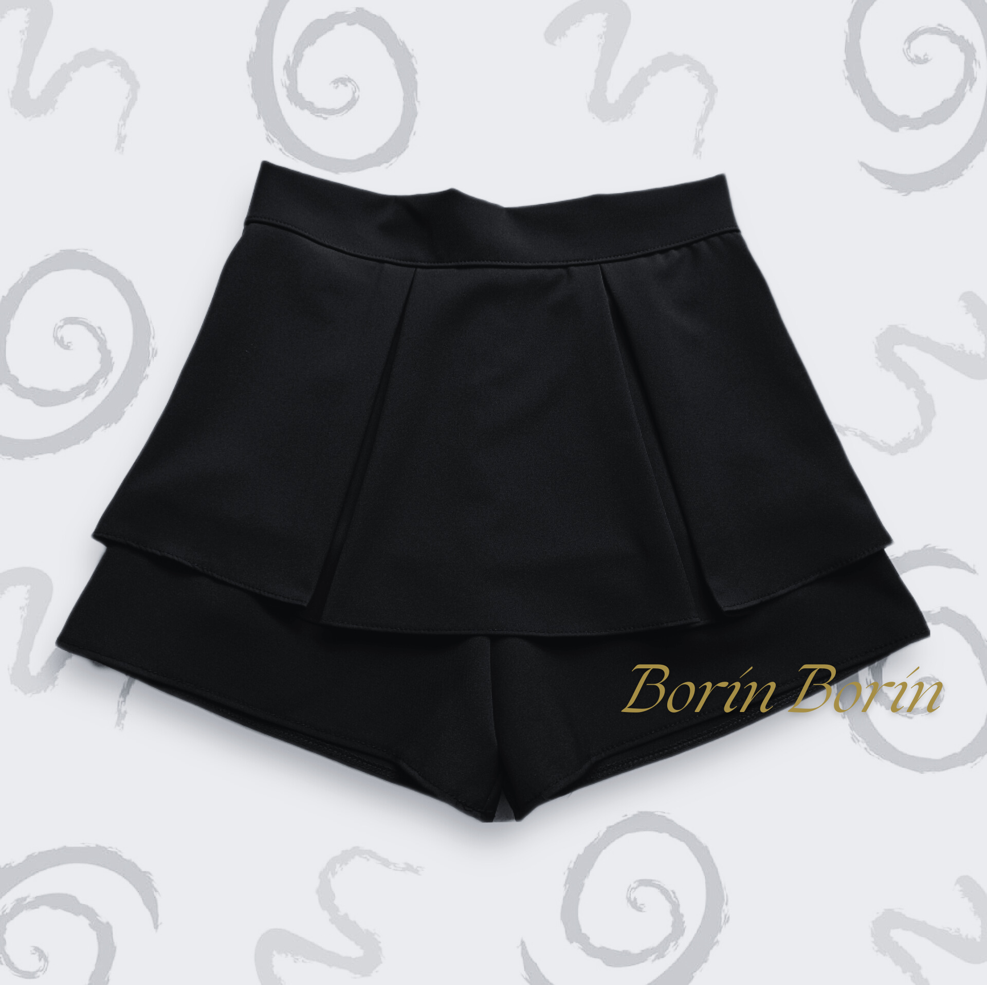 Quần giả váy xòe 2 lớp ly to - B020