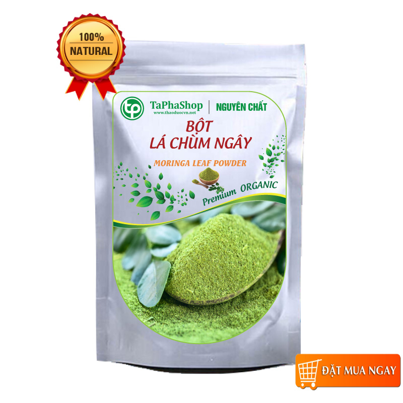 Bột lá chùm ngây nguyên chất 200g - tấn phát