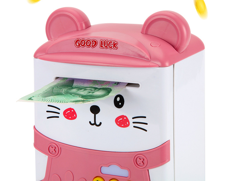 Két sắt mini dấu vân tay hình mèo dễ thương