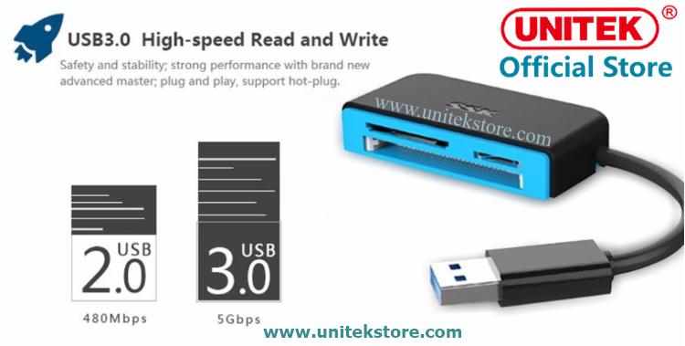[UNITEK STORE] Đầu đọc thẻ nhớ đa năng SSK 330 - USB 3.0