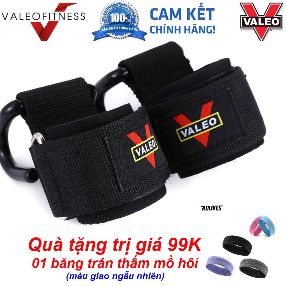 Quà Tặng Trị Giá 99K - Dây Quấn Cổ Tay Có Móc Nâng Tạ PK27 - Dây cuốn cổ tay có móc đu xà đơn - Đôi Dây Cuốn Cổ Tay Có Móc Nâng Tạ Valeo - Băng cuốn cổ tay hỗ trợ tập thể hình - Hỗ trợ nâng tạ có móc kéo tạ kéo xà Valeo
