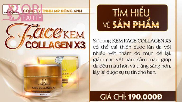 [HCM]kem face collagen x3