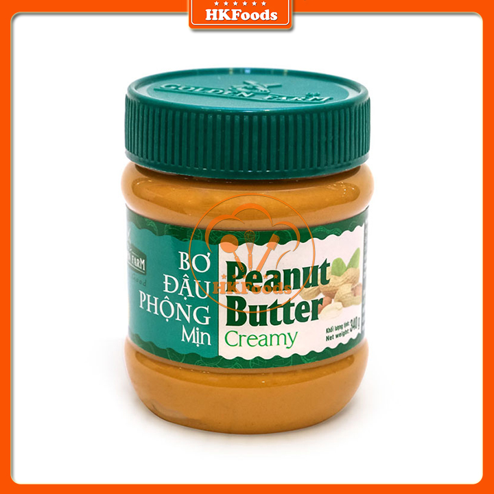 Bơ đậu phộng - bơ lạc golden farm dạng mịn 340g