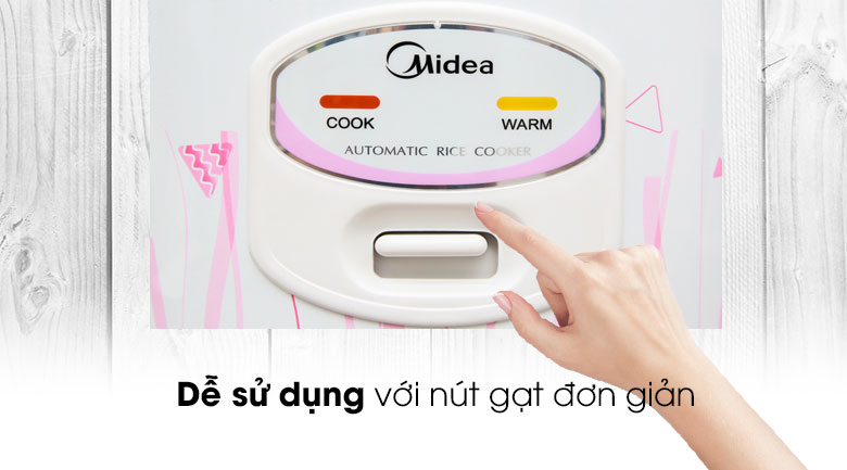 Nồi cơm điện Midea MR-CM1533 hồng