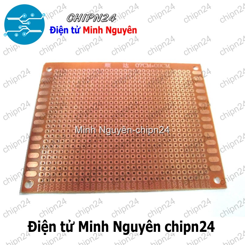 [1 tấm] Testboard 1 mặt thường 7x9cm (Board đồng đục lỗ PCB, Testboard cắm hàn) - HH000566