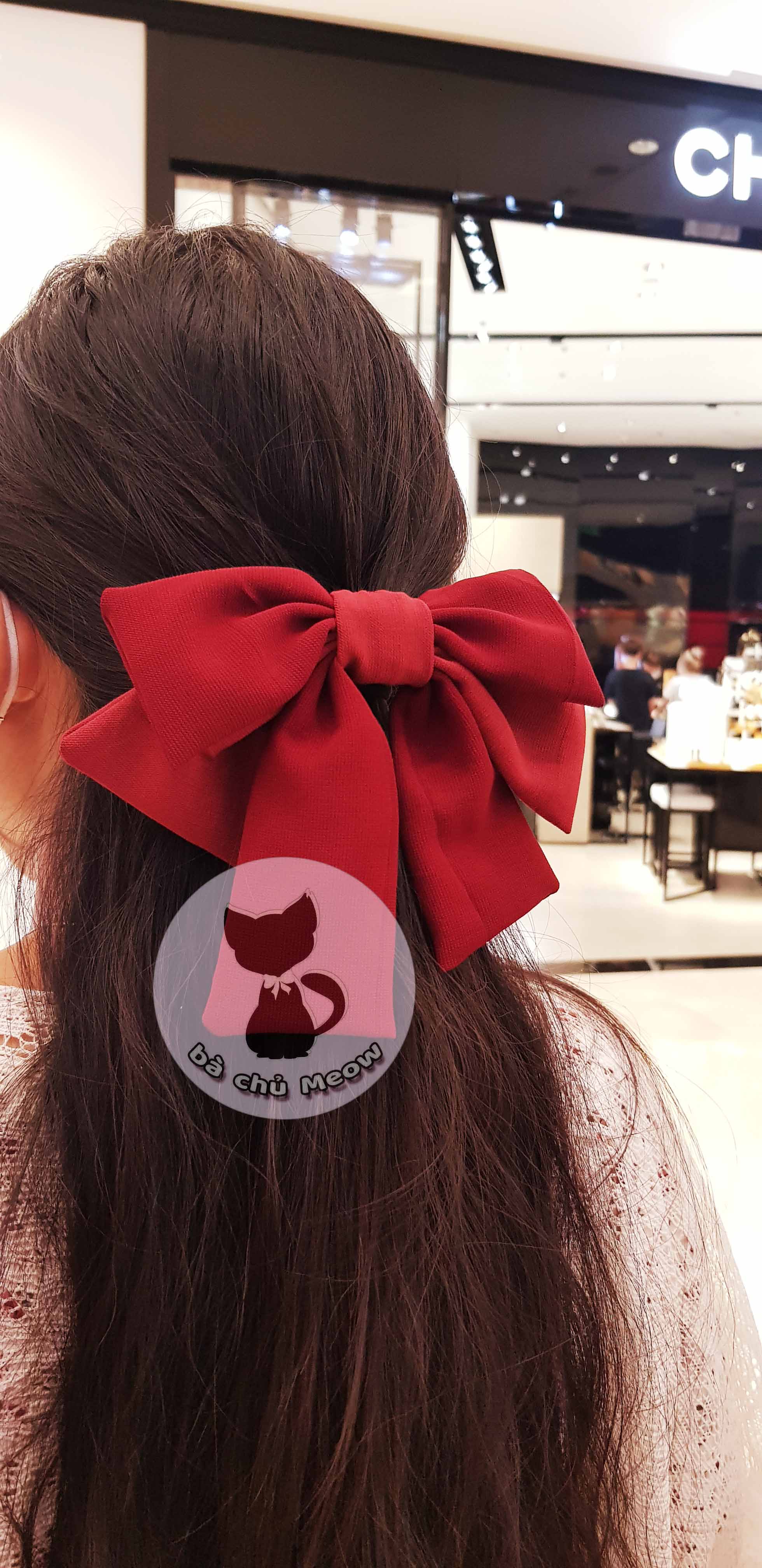 Nơ Cột Tóc Tiểu Thư - Scrunchies Nơ 2 Lớp Xinh Xắn