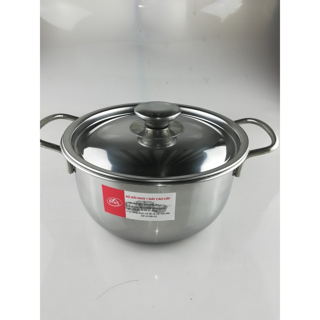 [HCM]BỘ 3 NỒI 1 ĐÁY SỬ DỤNG ĐƯỢC BẾP TỪ SKYTAR (16-18-24cm)