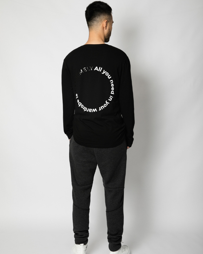 Quần Amand Signature Logo Jogger - Black/ grey